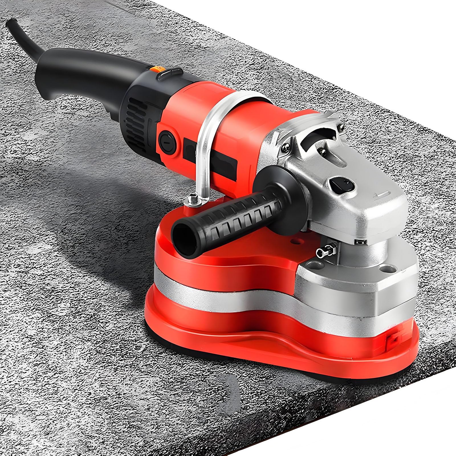 Drmoxin Standard Electric Concrete Grinder, Concrete Polisher 3 Heads, 2800Rpm 6-Speed Machine For Stone, Concrete Surface, Cement, Marble, Rock, Granite