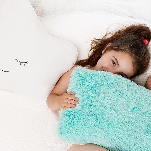 Miniatura 3 de Perfectto Design Juego de 2 almohadas decorativas para niños para habitación de niñas pequeñas, almohada esponjosa de estrella blanca y almohada de