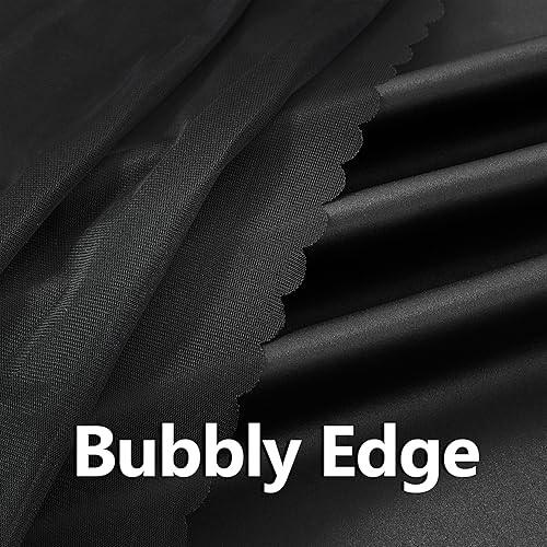 Miniatura 3 de Paneles de cortinas opacas de doble capa con aislamiento térmico para sala de estar, cortinas negras con alzapaños superiores, 37 pulgadas de ancho