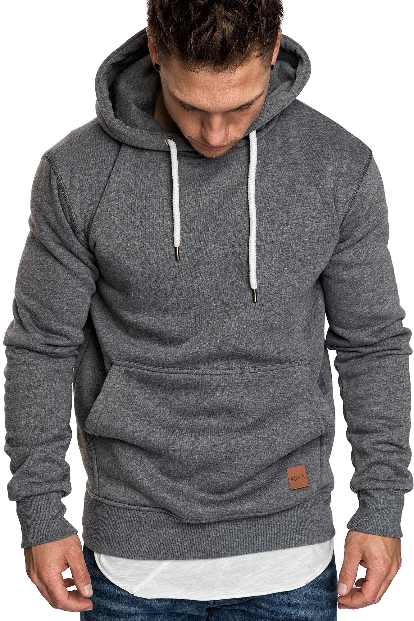 REPUBLIX Herren Basic Kapuzenpullover Sweatjacke Pullover Hoodie Sweatshirt R-0051
