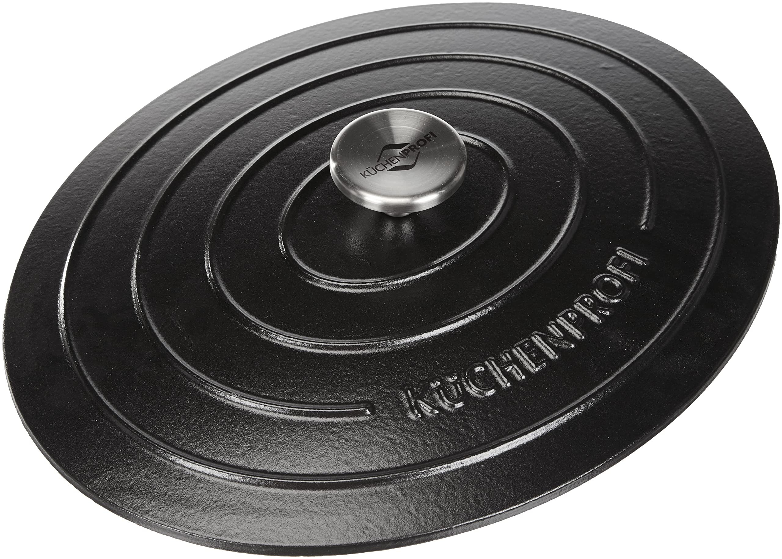 Cocotte En Fonte émaillée Küchenprofi Provence – 33 Cm – Vert/noir – Pour Ragoût, Pain, Rôti – Tous Feux