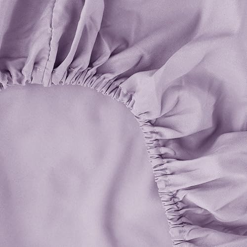 Miniatura 8 de Juego de sábanas de 4 piezas con bolsillo profundo, sábanas de microfibra súper suaves, sin arrugas, sin decoloración, resistente a las manchas,
