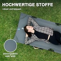 EVER ADVANCED összecsukható kemping ágy 200 kg terhelhetőséggel, 214x79 cm - Grey 6