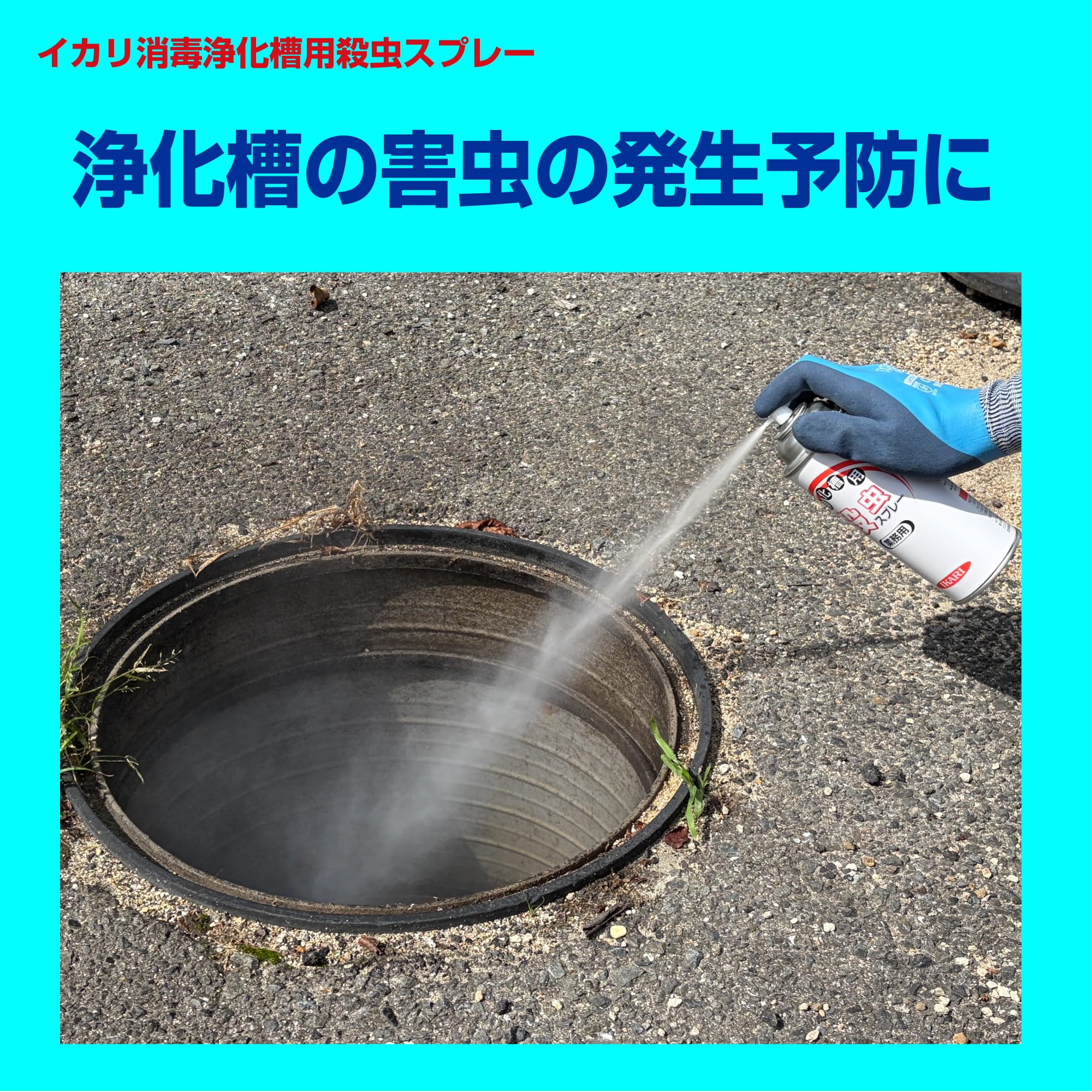 Amazon.co.jp: イカリ消毒 浄化槽用殺虫スプレー 420ml チョウバエ
