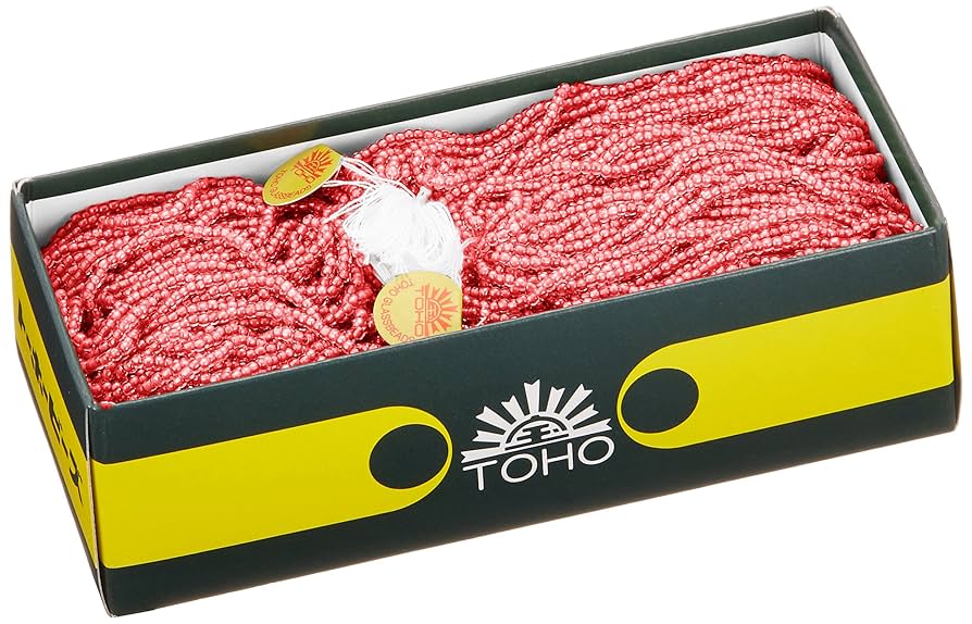 TOHO 丸小ビーズ 6束入り 糸通しビーズ 外径約2.2mm No.329 60m入り Amazon | TOHO 丸小ビーズ 6束入り 糸通しビーズ 外径約2.2mm No