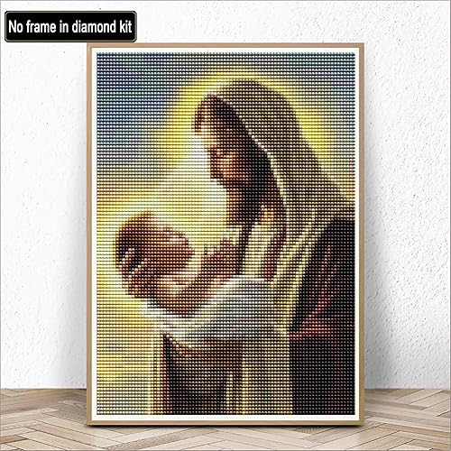 Miniatura 2 de Kaliosy Kits de arte de diamantes 5D para adultos, Jesús por números, pintura de diamantes, arte de Cristo, religión, bricolaje, taladro completo,
