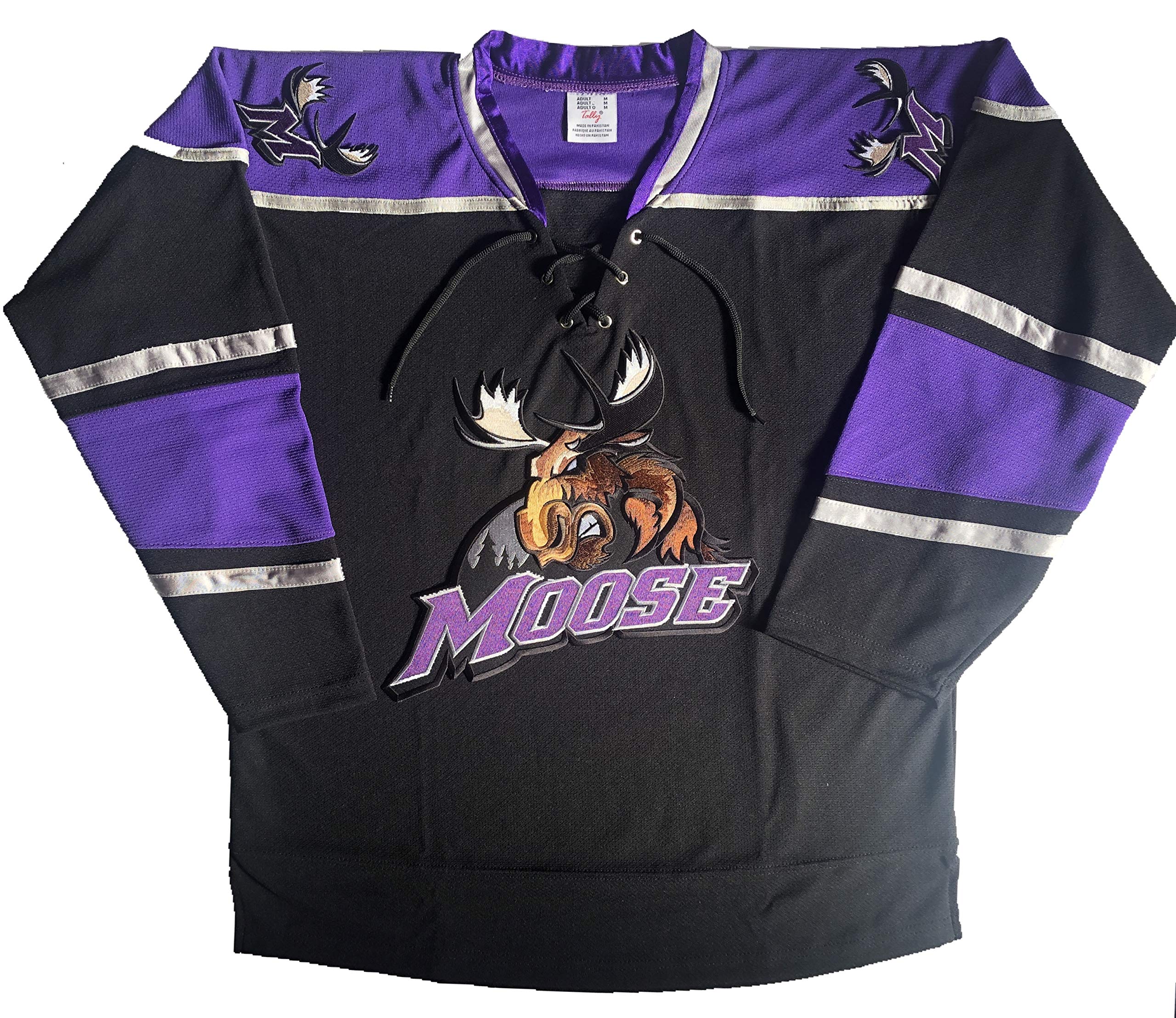 Tally Moose Jerseys - We Customize with Your Name and Number (Black, Large)