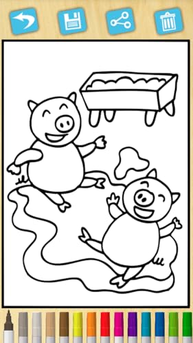 Animais de fazenda para colorir