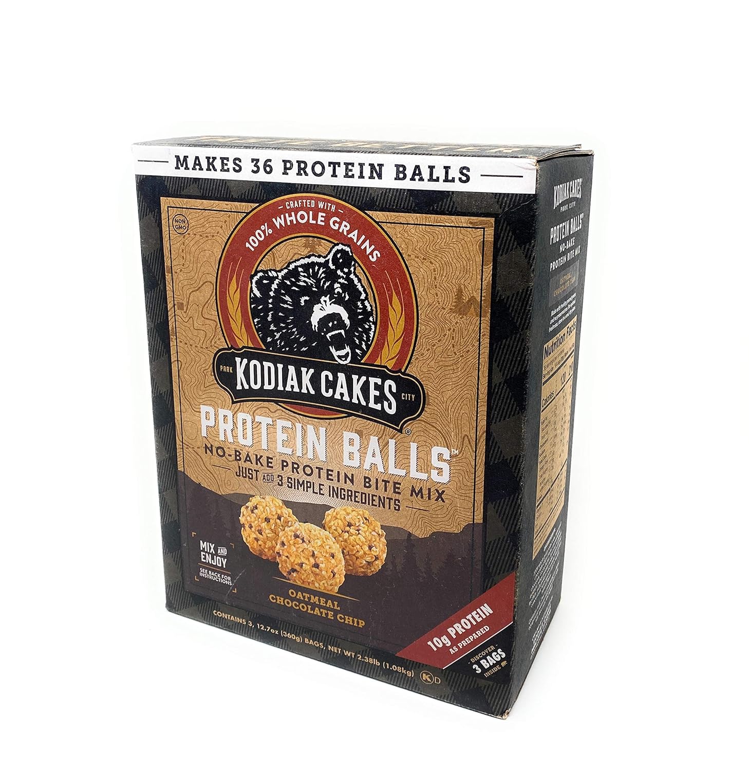 Kodiak Cakes Protein Balls, Oatmeal Chocolate Chip, 12.7