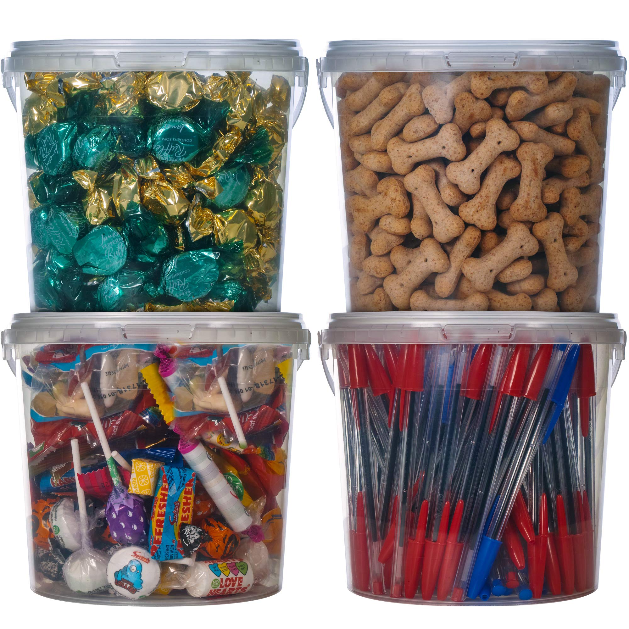 GroundMaster Plastic Multipurpose Durable Storage Tubs | 100% Recyclable | 2.5L (50 Tubs)