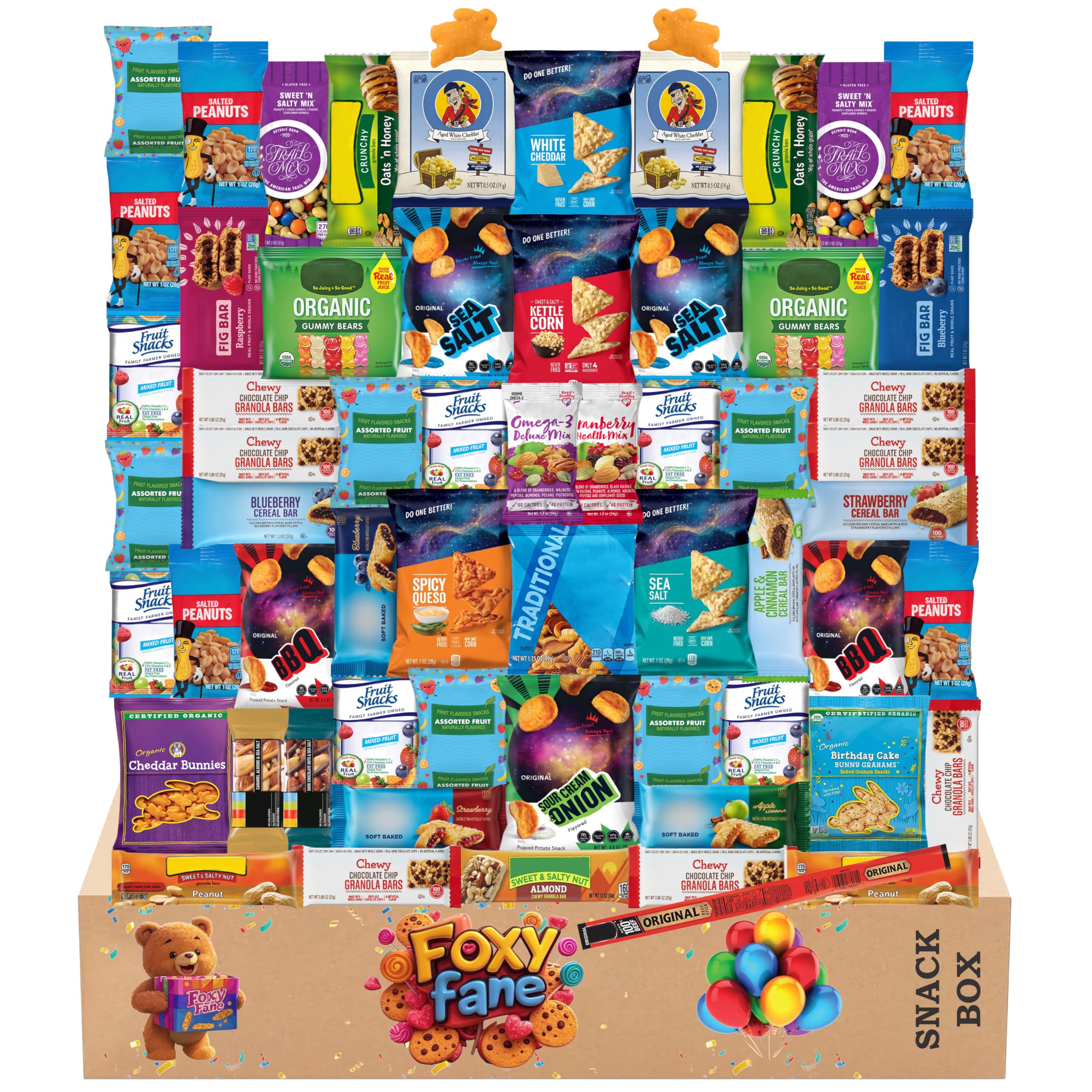 Foxy Fane 60-Count Snack Box