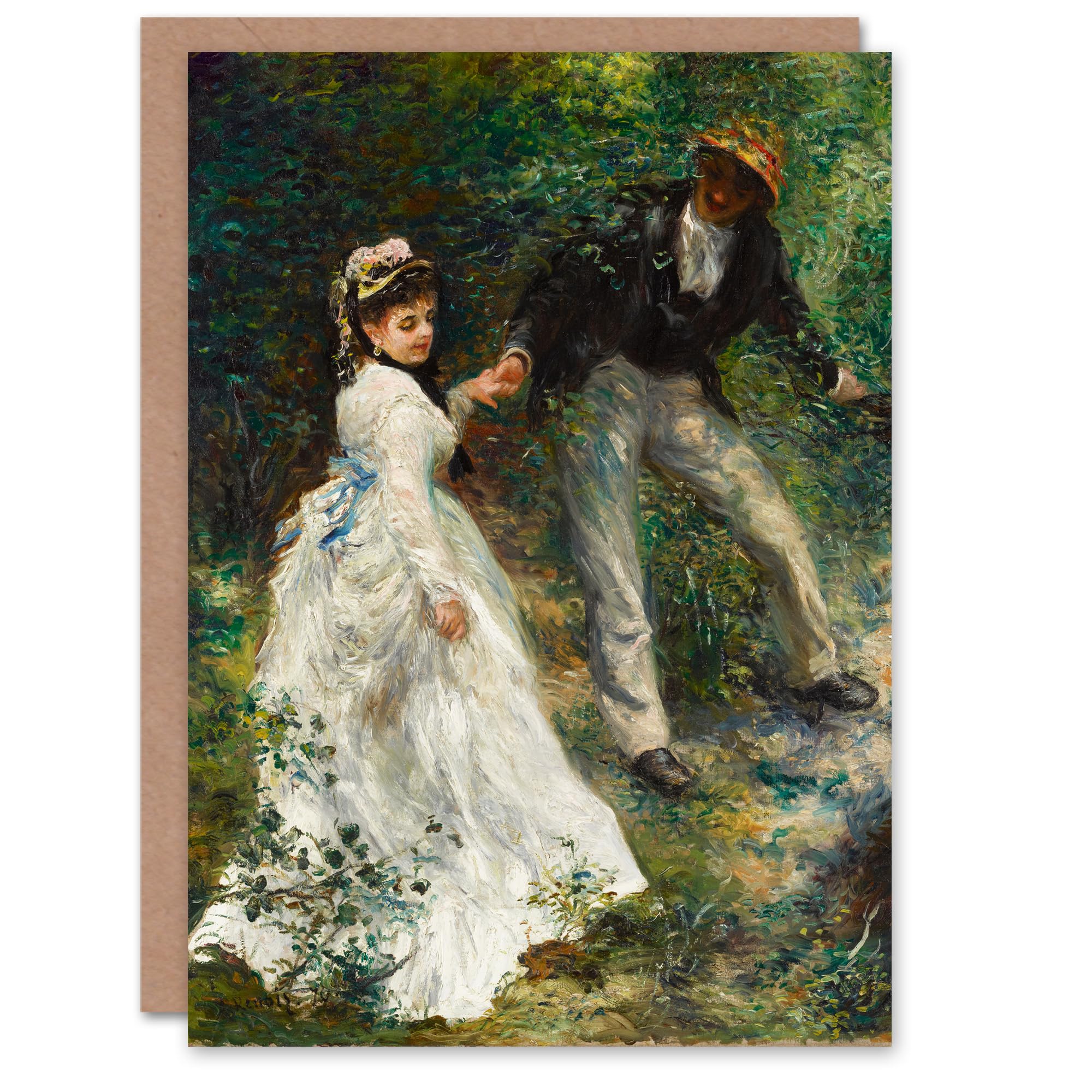 Artery8 Pierre Auguste Renoir Art Card The Promenade Couple