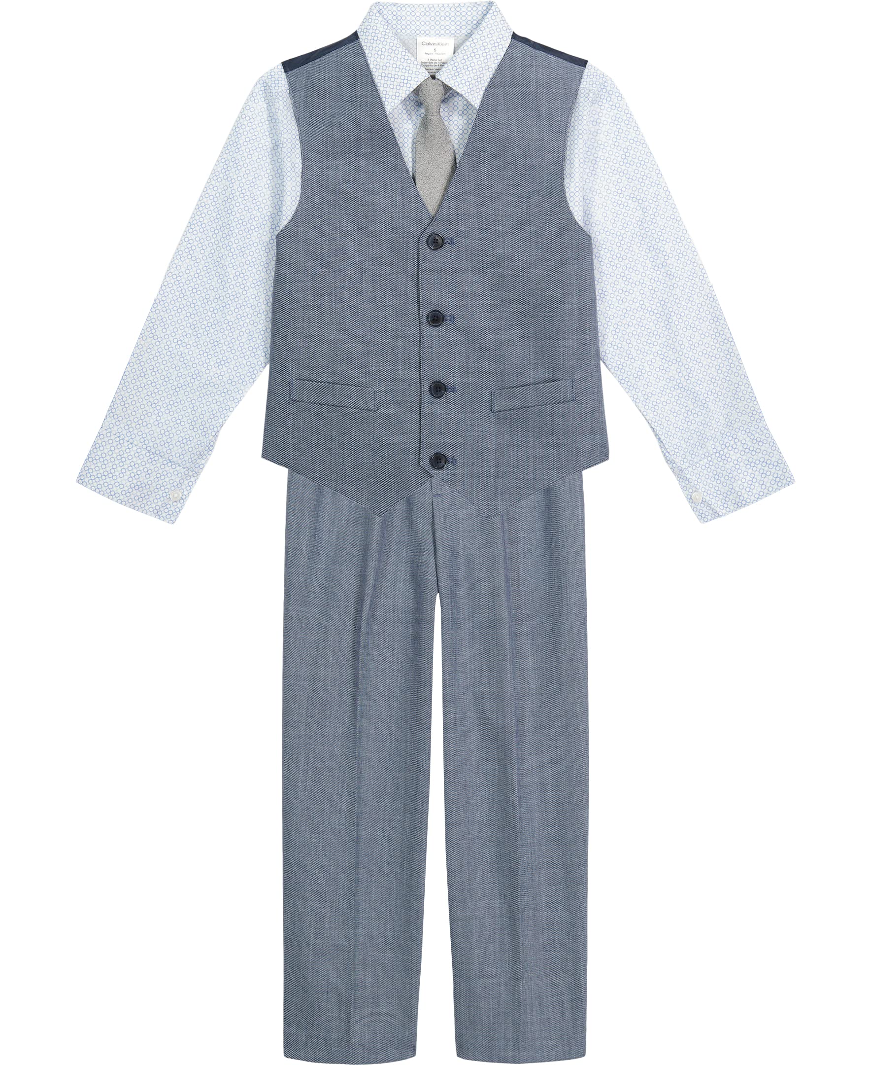 Buy Boys' 4Piece Formal Set, Includes Dress Shirt with Bow Tie, Suit