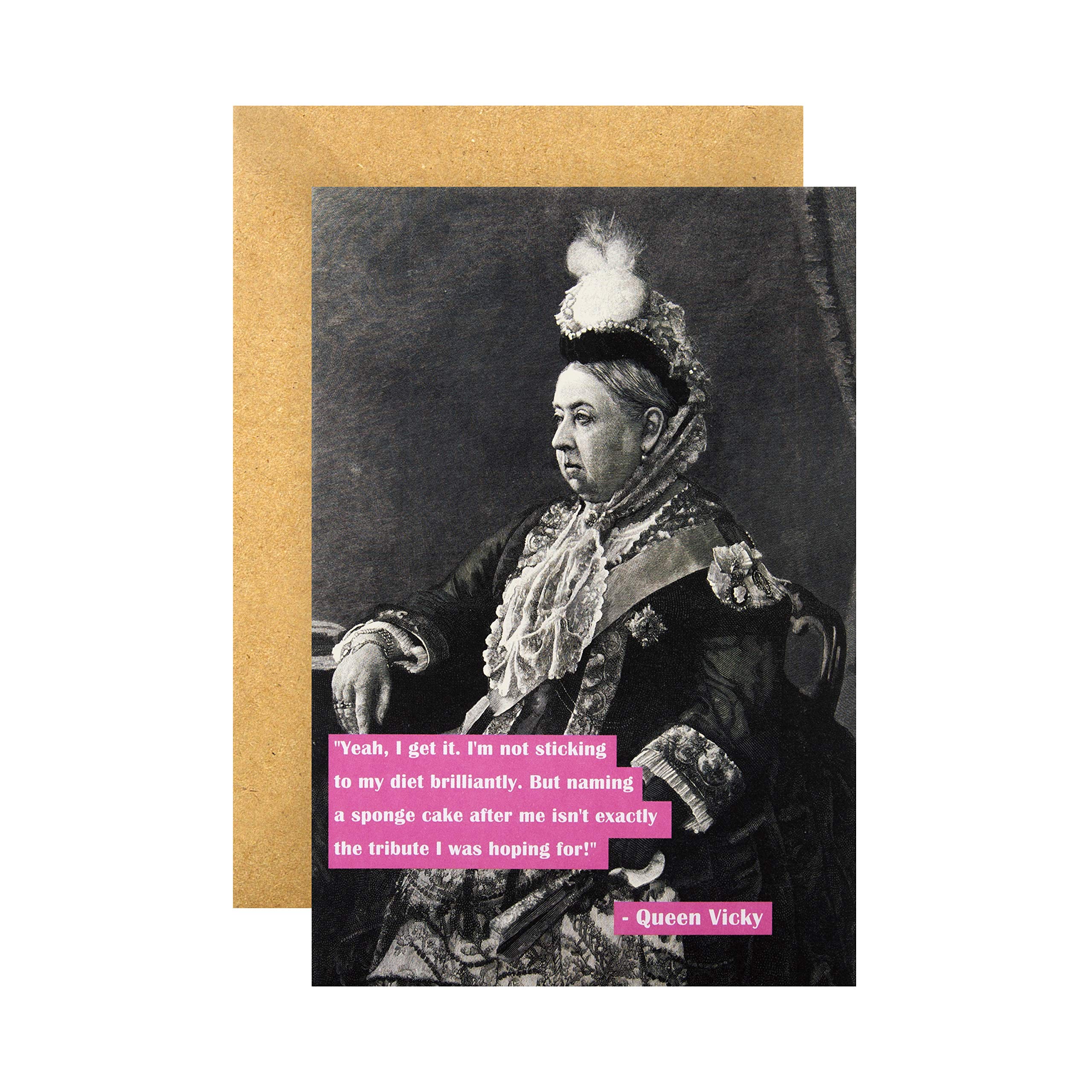 Hallmark Shoebox Collection Birthday Card - Funny Queen Victoria Design