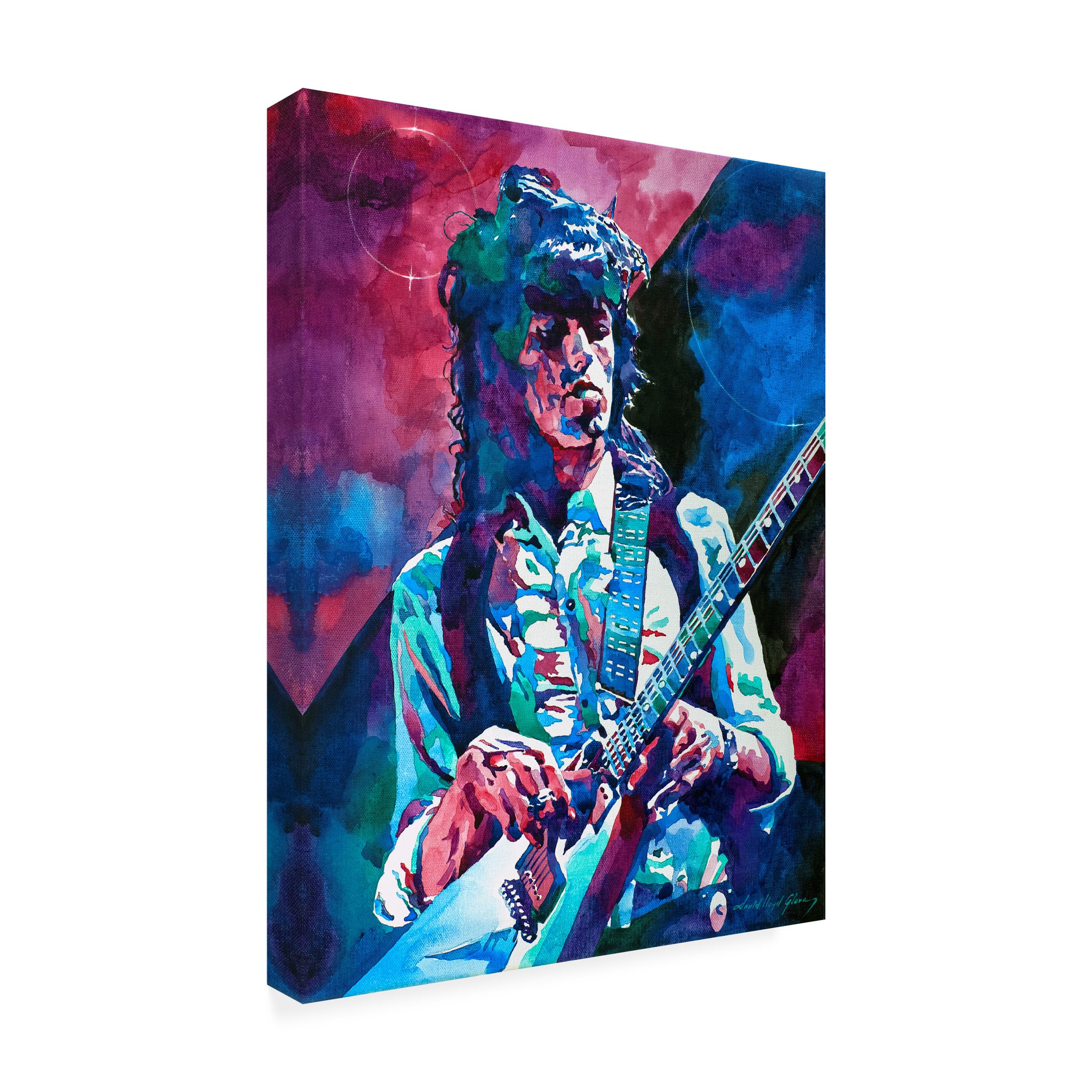 Wrapped Canvas Wall Art - David Lloyd Glover Keith Richards A Rolling Stone Wall Art for Living Room