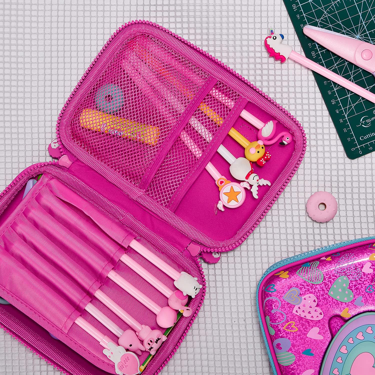 Rockpapa Colorful Sequin Large Pencil Cases, Big Pencil Case for Girls Small Storage Box for School Students Girls Teens Kids Toddlers - Image 5