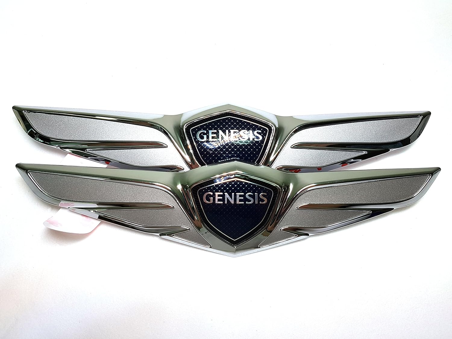 Genuine Oem Hood & Trunk Wing Emblems Badge 1:1 Replacement For 15 16 17 18 Hyundai Genesis Sedan G80