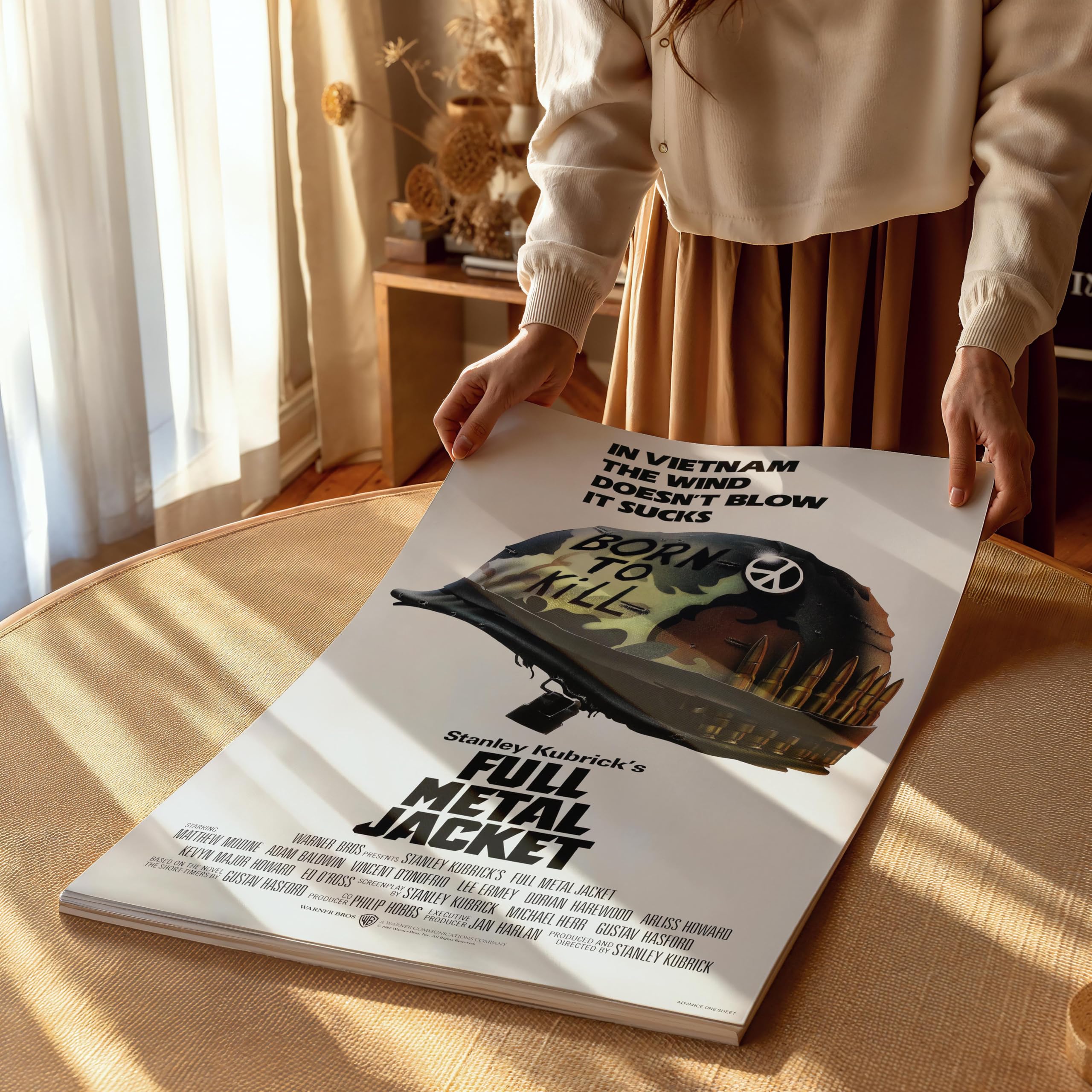Full Metal Jacket (1987) Classic-Cult Movie Poster Print Wall Art Image Home Decor Artworks Different Sizes