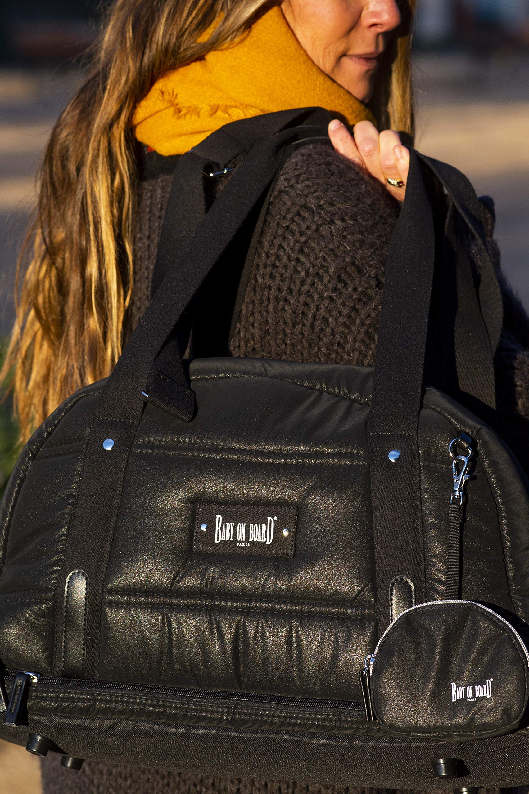 Sac à langer Baby On Board - Urban Grey (Gris) avec Compartiments Multiples et Tapis à Langer Inclus