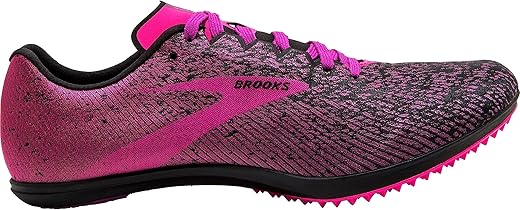 Brooks Women's Mach 19 Spikeless Cross Country/Track and Field Shoes-Pink/Dark Black (Size 10.5 M)