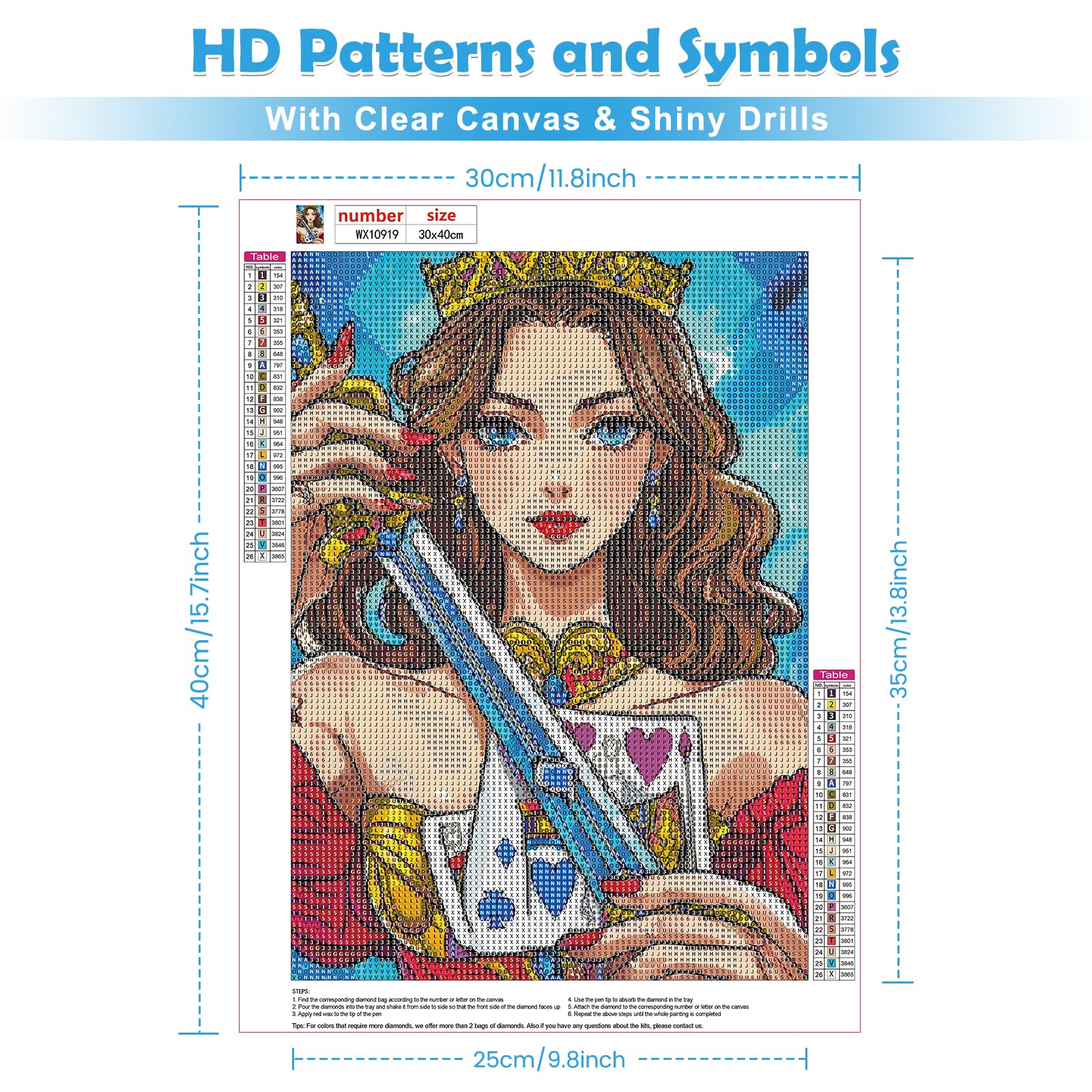 Kit Diamond Painting Paysage Village 30x40cm - 5D Strass Cristal, Loisir Créatif Adulte