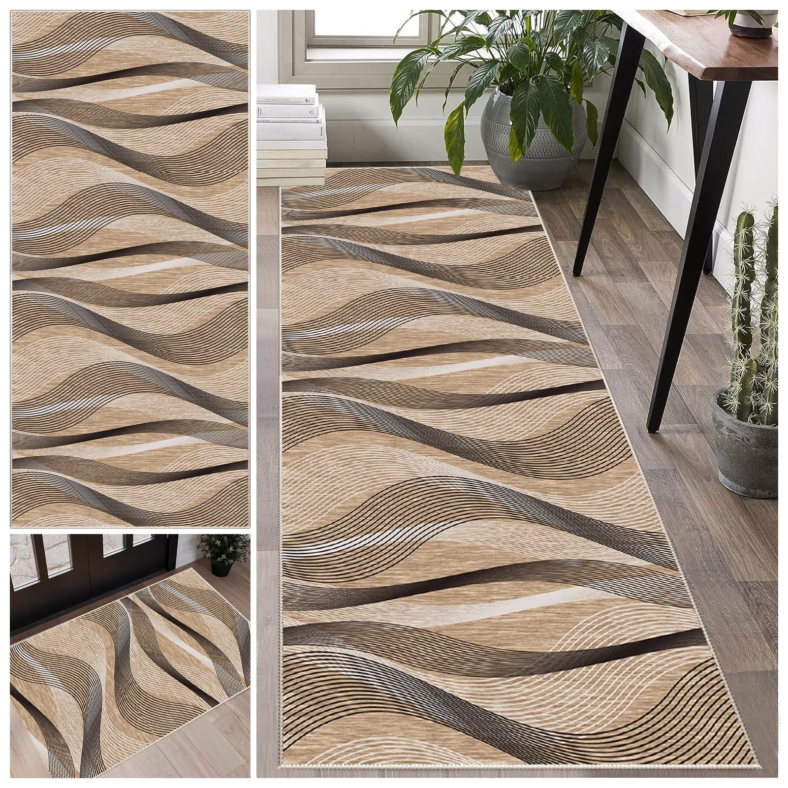 Laegnfho B224 Runner Rug For Hallway 40 X 80 Cm Non Slip Long Hallway Hall Runner Narrow Rugs Washable Runner Rugs Kitchen Mat Area Rug Runner For Bedroom Laundry Room Kitchen Entrance