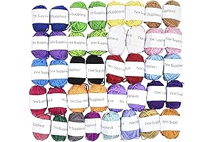 Mira Handcraft: Exceptional Assortment of 40 Vibrant Acrylic Yarn Skeins