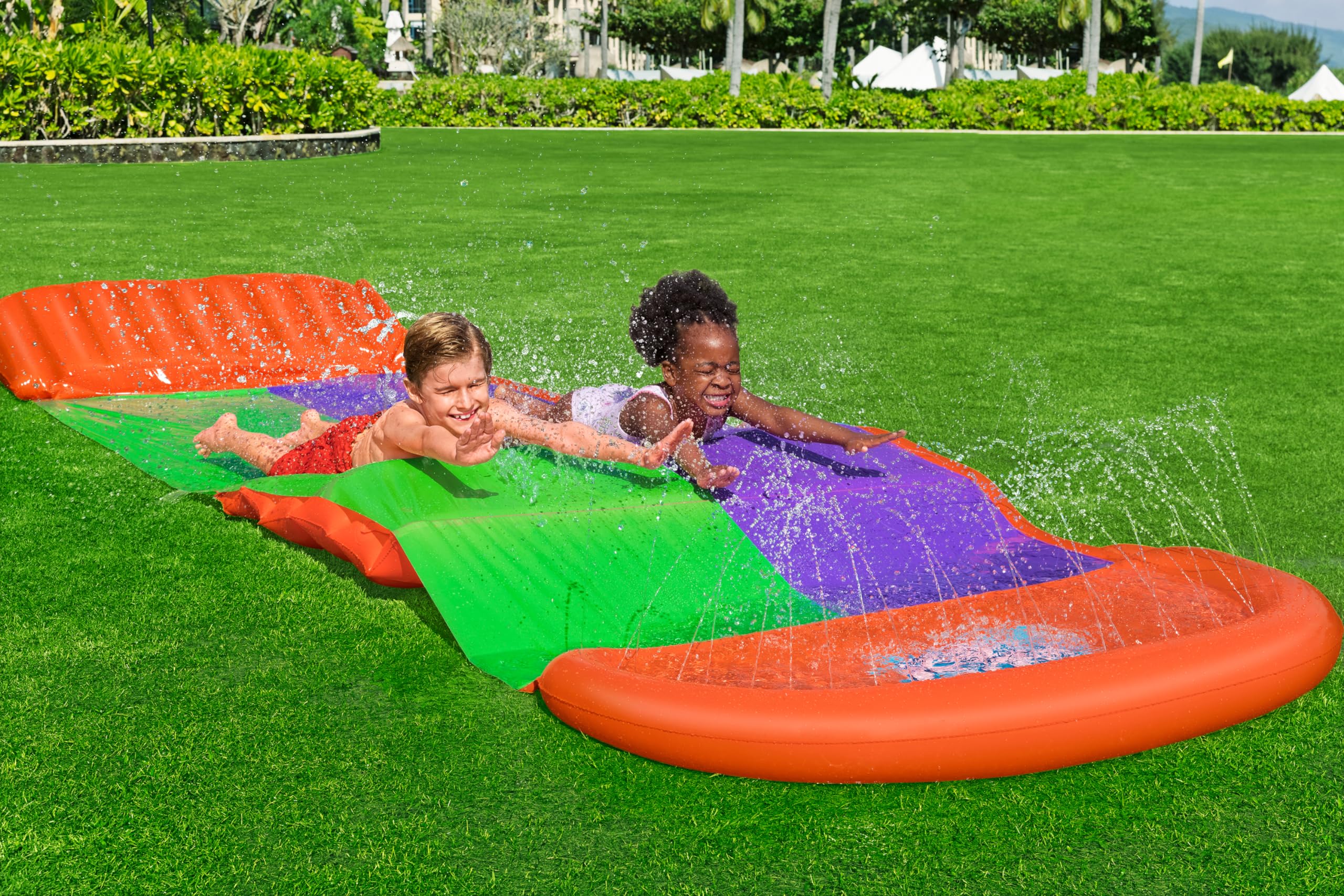 Bestway H2OGO! 2-Personen-Rutsche SplashCoaster 470 x 138 x 30,5 cm
