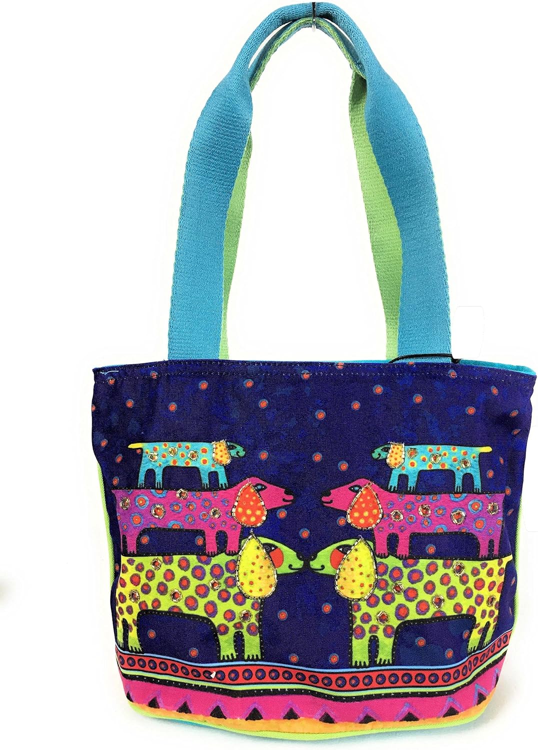 Laurel Burch Canine Family Medium Tote Bag
