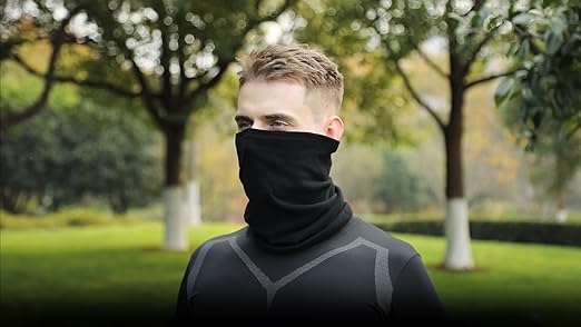 KGC 2 Pack Winter Neck Warmer Gaiter,Soft Fleece Windproof Face