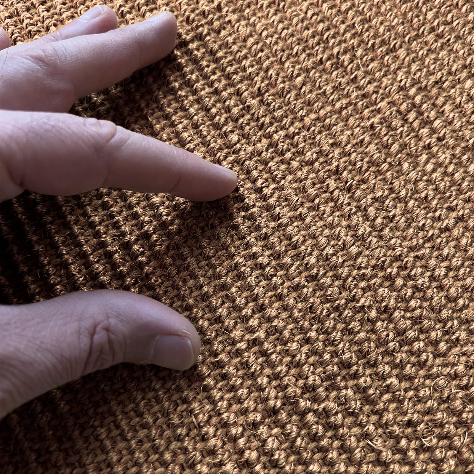Floordirekt Alfombra Rascador Suelo para Rascar Gatos Redonda, 120 cm de diámetro, de Sisal Natural, Posibilidades de Arañar para Gatos, Muebles para Pared o Suelo, Resistente y Lavable, Corcho