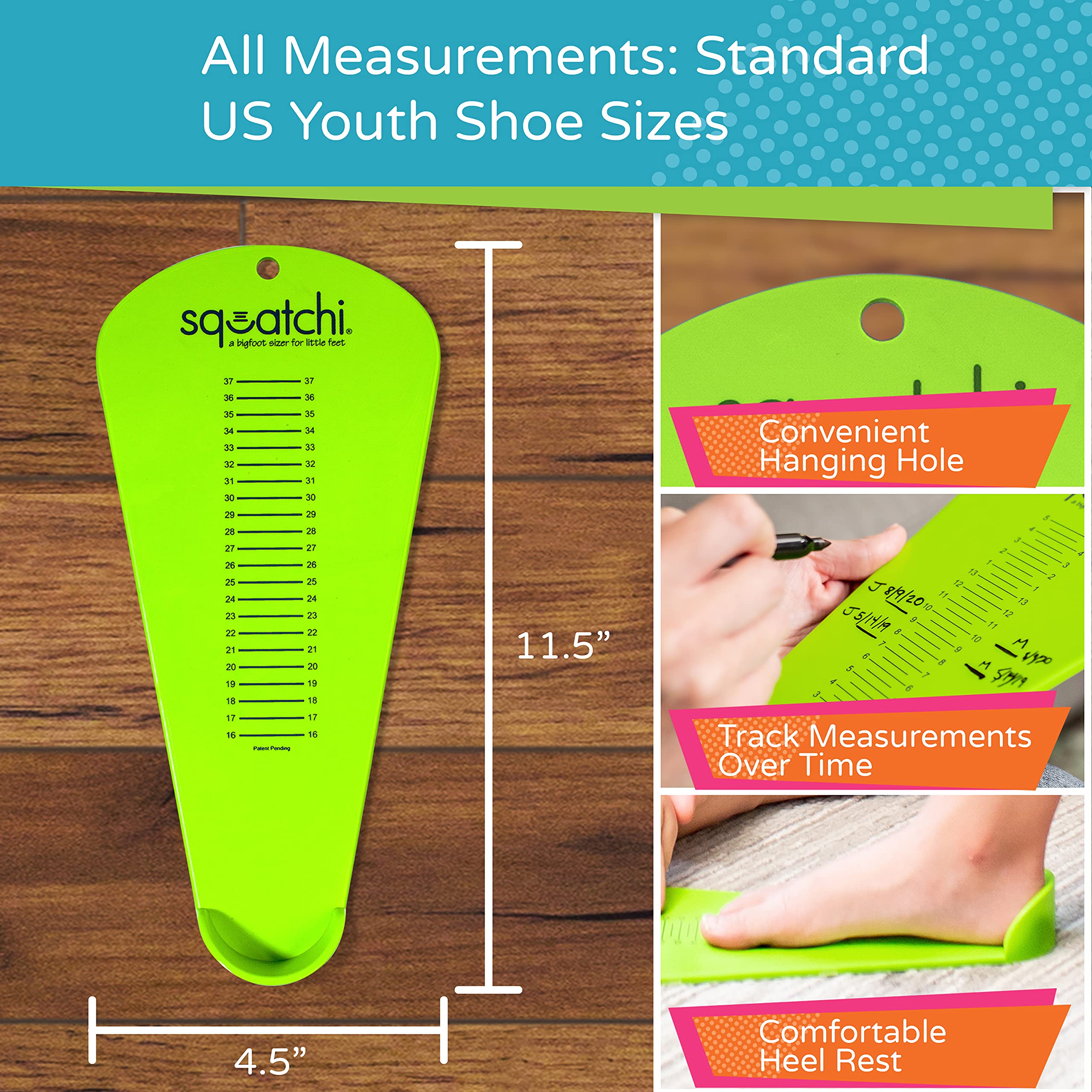 Buy Toddler & Kid’s Shoe Sizer at Home Foot Measuring Device Buy
