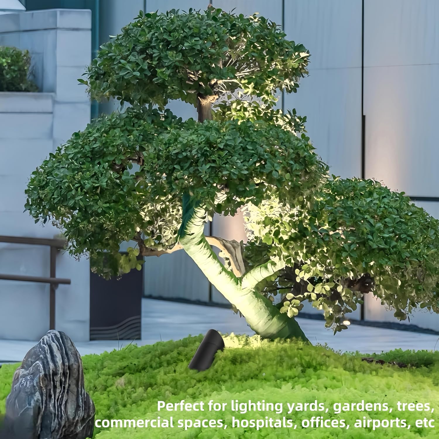 30W Spot Lights Outdoor, 5500k Dusk to Dawn Flag Pole Light, IP65 Waterproof Landscape Lighting with Light Sensor, Ultra-Bright Auto On/Off Outdoor LED Spot Lights for Yard Garden