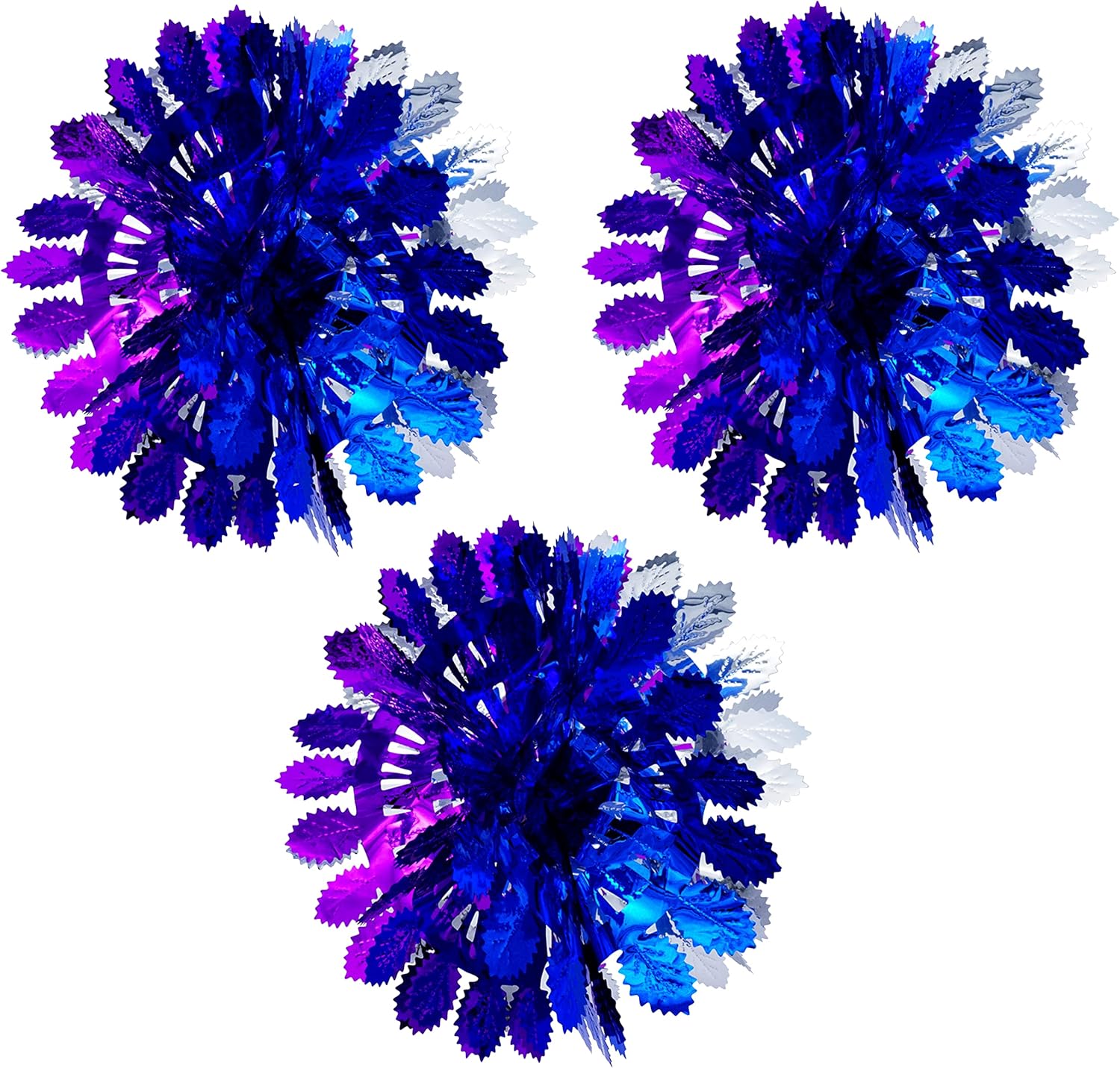 3PCs Christmas Ceiling Decorations, Foil Christmas Garland Decorations