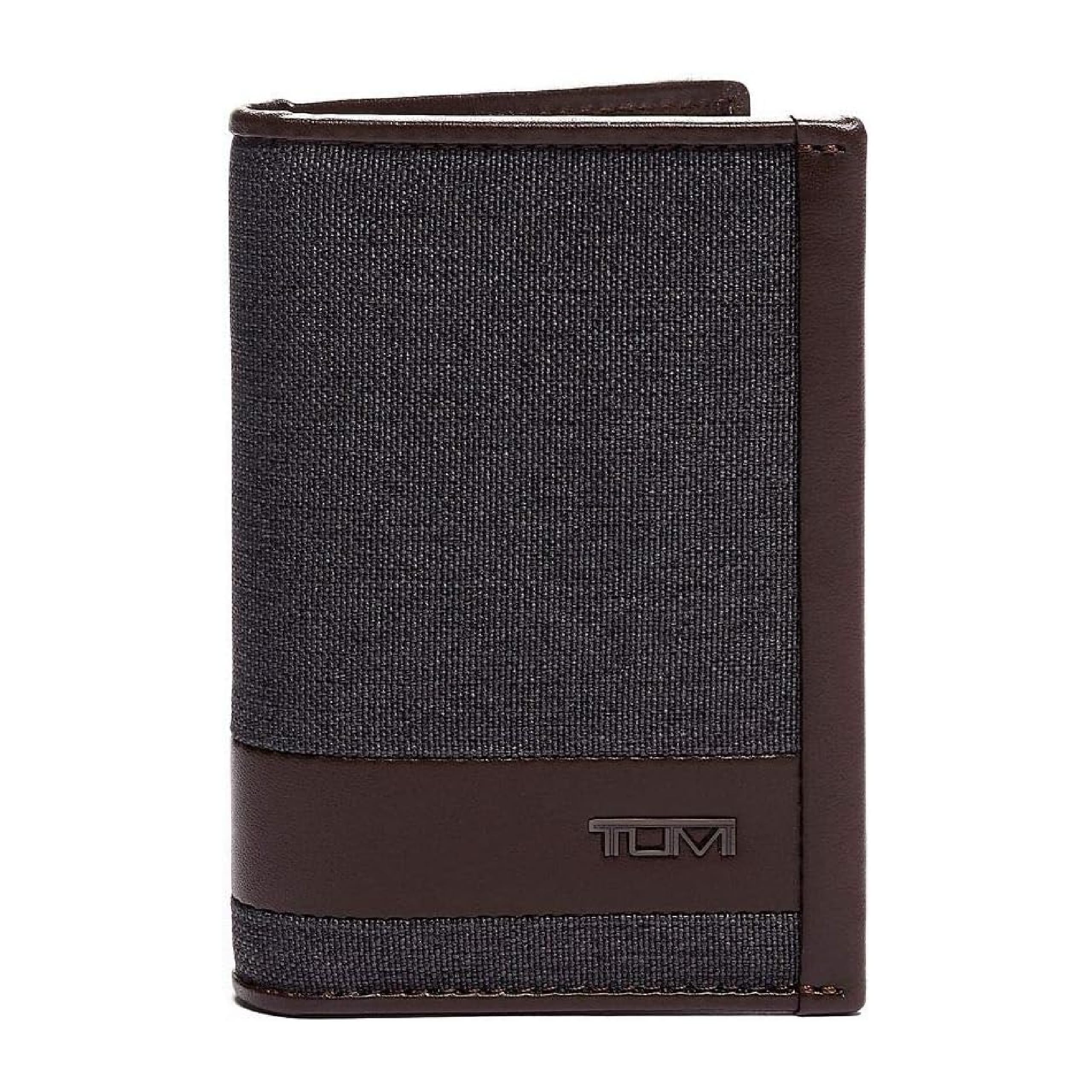 TUMI - Alpha Multi Window Card Case Wallet for Men - Anthracite/Brown