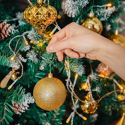 Miniatura 3 de OCTERIC 300 ganchos de metal para adornos de Navidad, ganchos en forma de C para árboles, bolas, decoraciones colgantes de Navidad (verde)