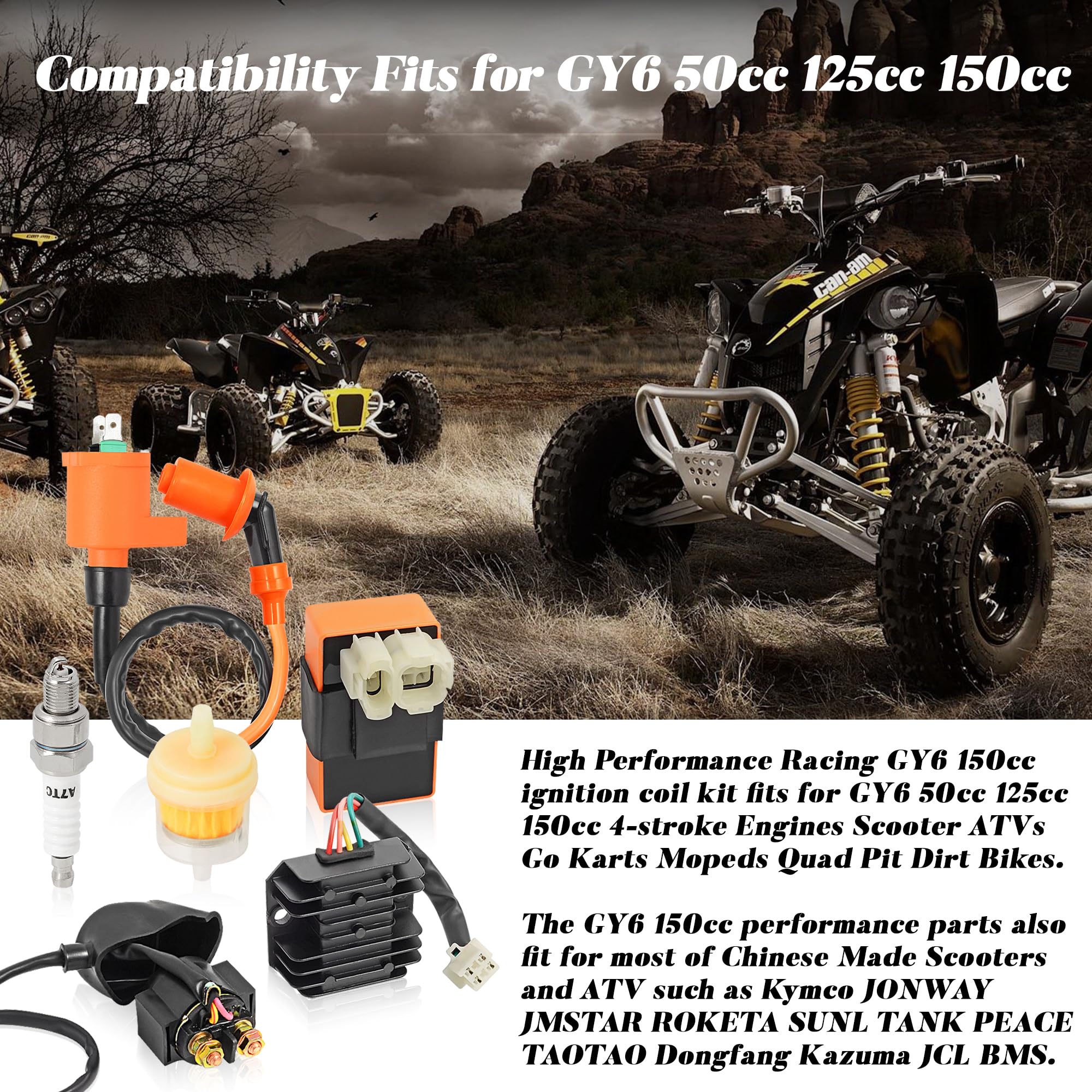 Ignition CDI Box For Gy6 50cc-150cc Scooters, Mopeds, ATVs, Go-Karts – Fits Kymco, Roketa & More 11 thumbnail image