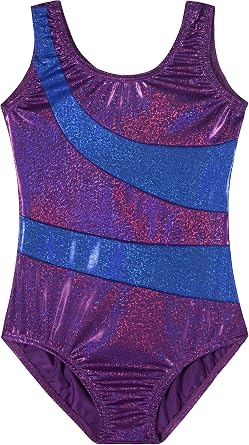 LMCOB Gymnastics Leotards for Girls Leotards for Gilrs Gymnastic Outfit Sparkly Tumbling Dance Leotards Biketards 2-10Years