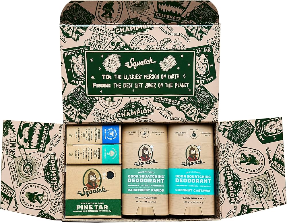 Amazon.com : Dr. Squatch 2025 Holiday Bundle - Men's Natural 4