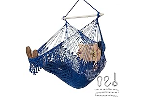 Blue Hammock Chair - Relaxing Comfort for Indoor and Outdoor