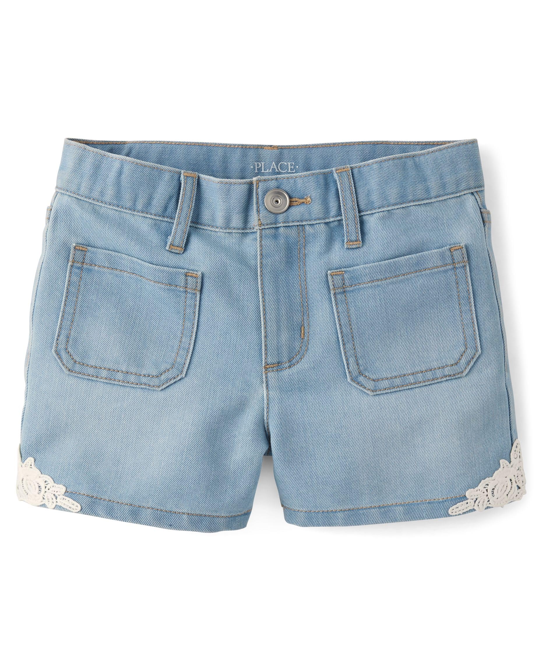 The Children's Place Girls Denim Shortie Shorts