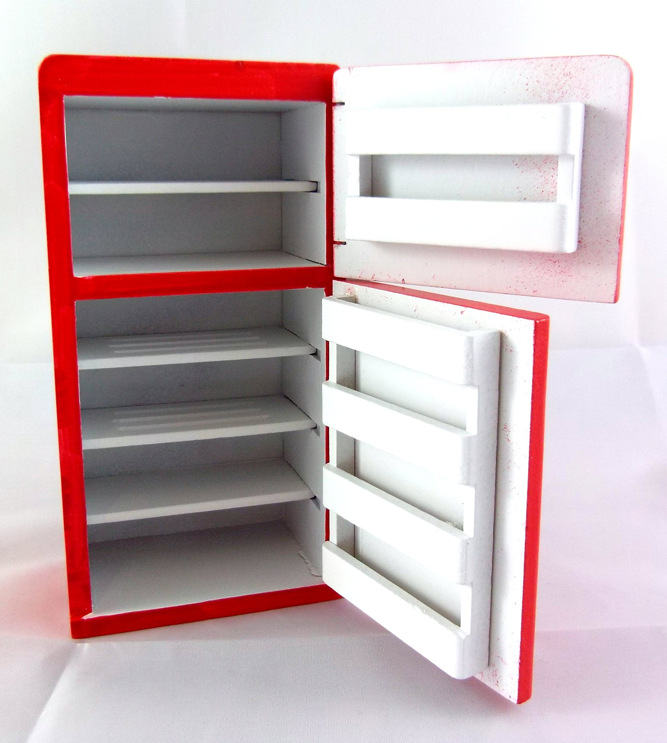 Toddmomy Mini Réfrigérateur Rouge Pour Maison De Poupée – Accessoire Déco Réaliste 4 Cm – Jouet éducatif Et Cadeau Pour Enfants