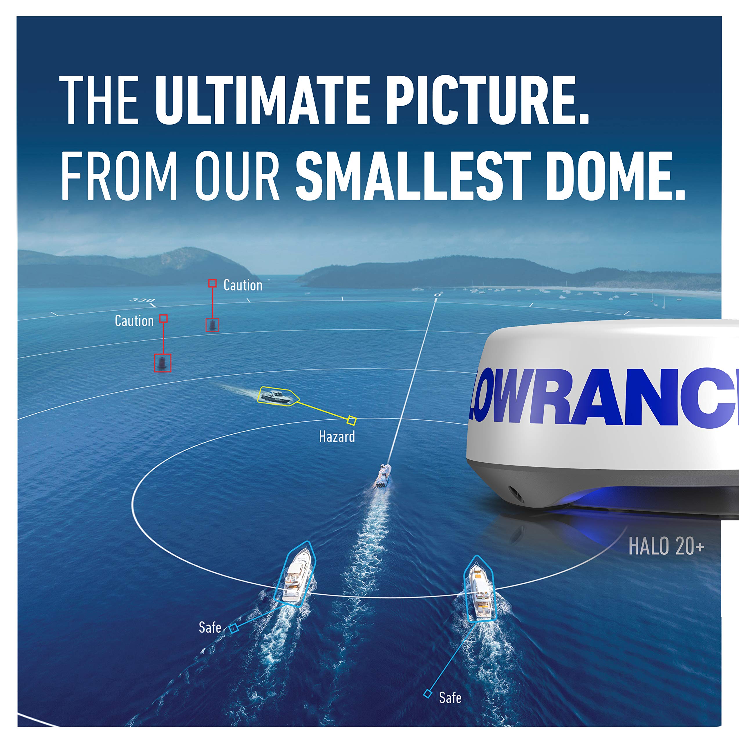 Lowrance Halo 20+ Radar, Black, One Size (000-14542-001)