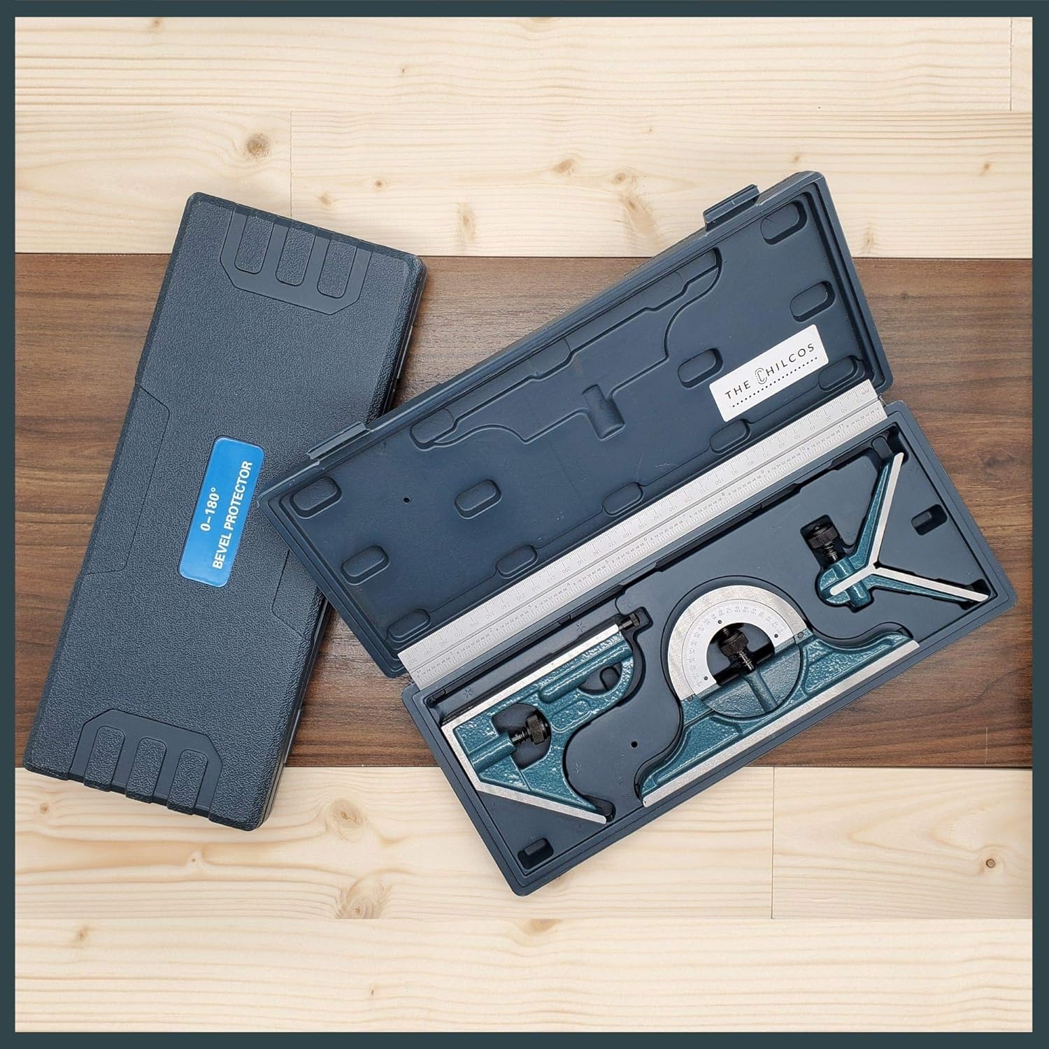 Weekly Top Sale Combination Square Set with Protractor, Woodworking Square, Carpenter Square, 12’’ Bevel Ruler, 180 Degree Angle Finder, Ideal for Woodworking, Metalworking, Cabinets and Joinery, Steel, Iron, Case 🛒 Flash Sale Combination Square Set with Protractor, Woodworking Square, Carpenter Square, 12’’ Bevel Ruler, 180 Degree Angle Finder, Ideal for Woodworking, Metalworking, Cabinets and Joinery, Steel, Iron, Case