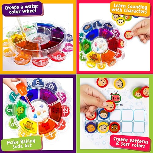 Miniatura 2 de Cocomelon Kit de ciencia del color – 5 experimentos científicos para niños de mezcla, clasificación y conteo – Juego de laboratorio de química de
