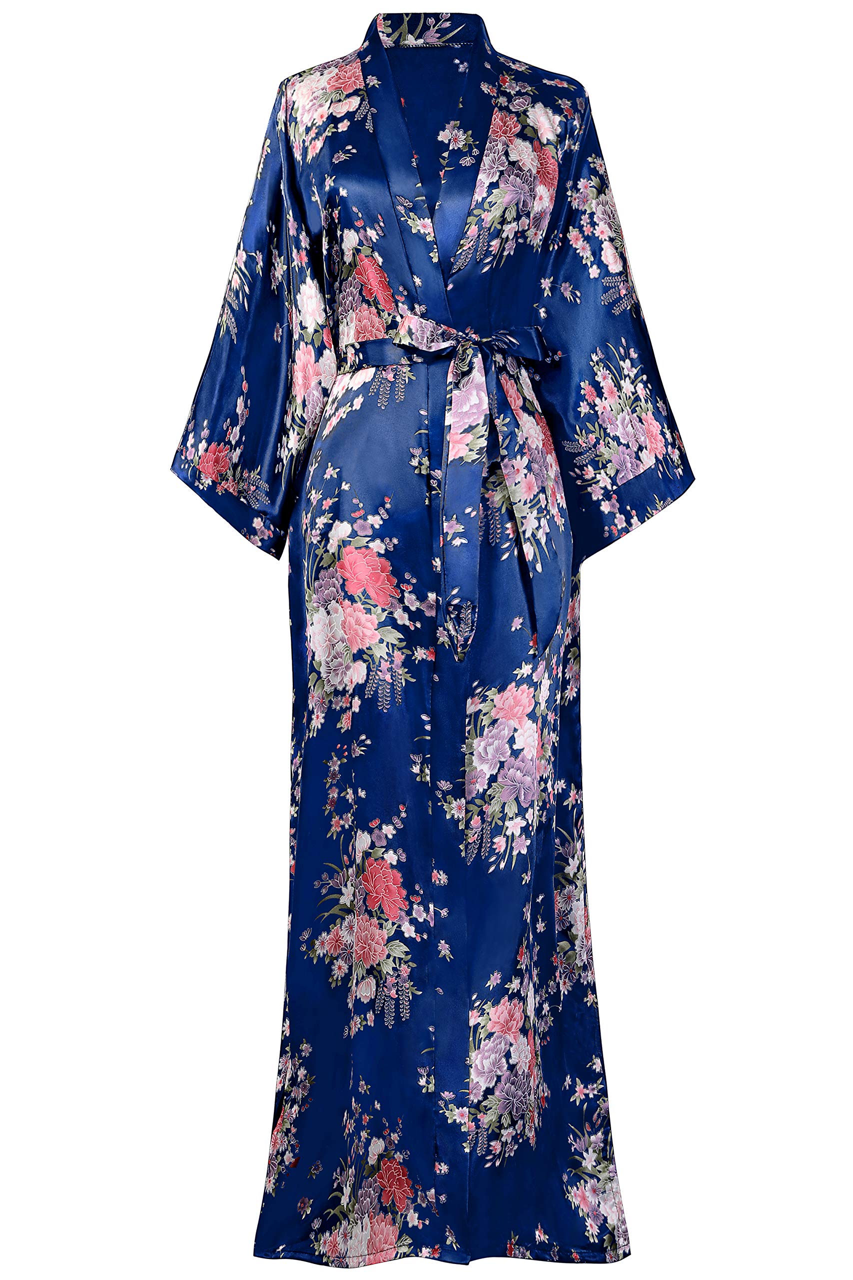 Buy Long Print Kimono Robe Blouse Kimono Cover Up Loose Cardigan Top
