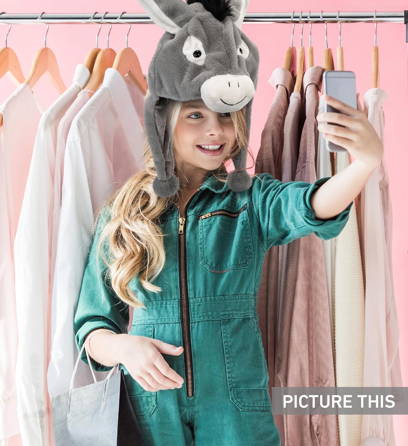 DolliBu Plush Hat – Soft Fleece Beanie with Ear Flaps, Warm Winter Hat for Kids, Teens & Adults – Funny Costume, One Size - Image 6