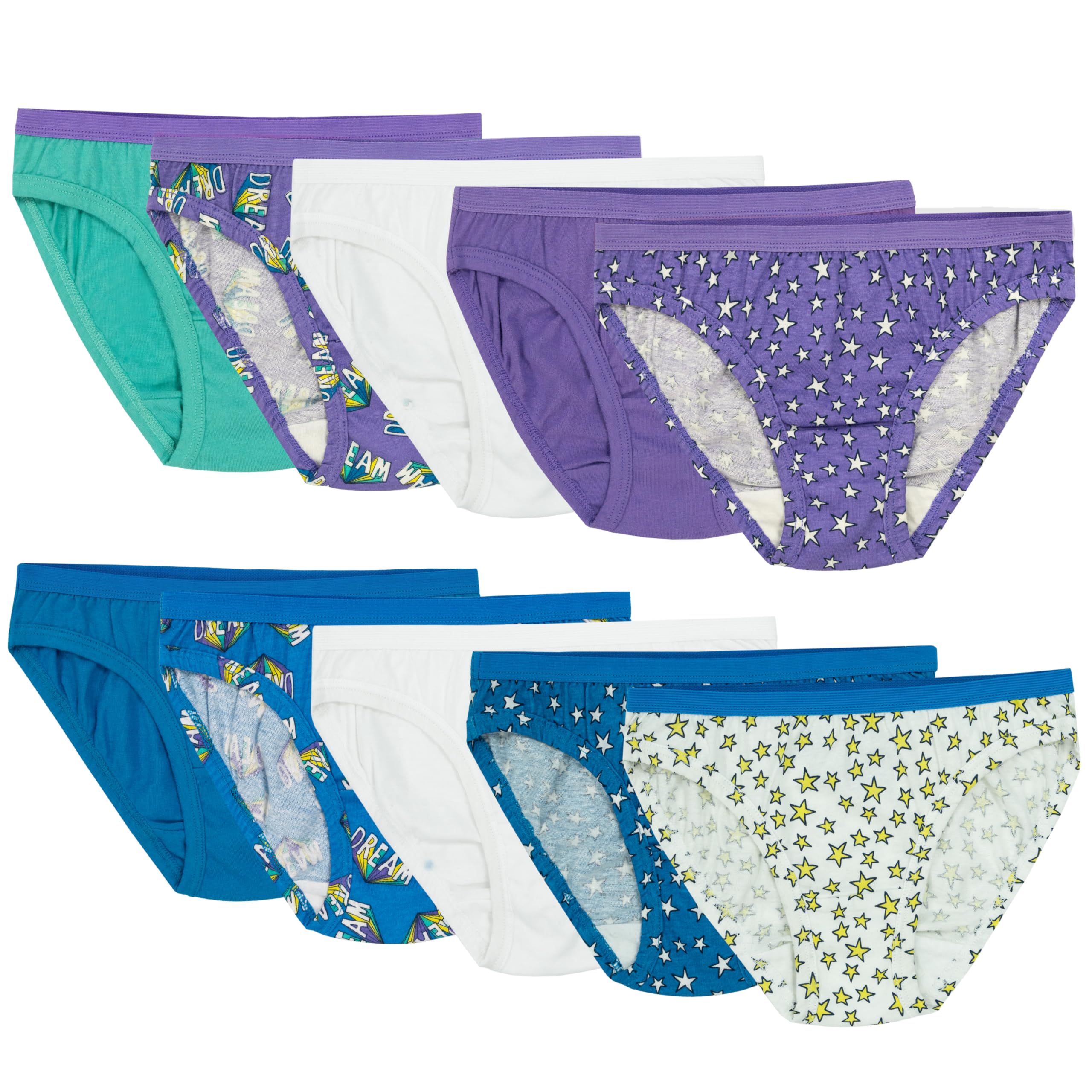 Girls' Cotton Bikini Underwear Multipacks