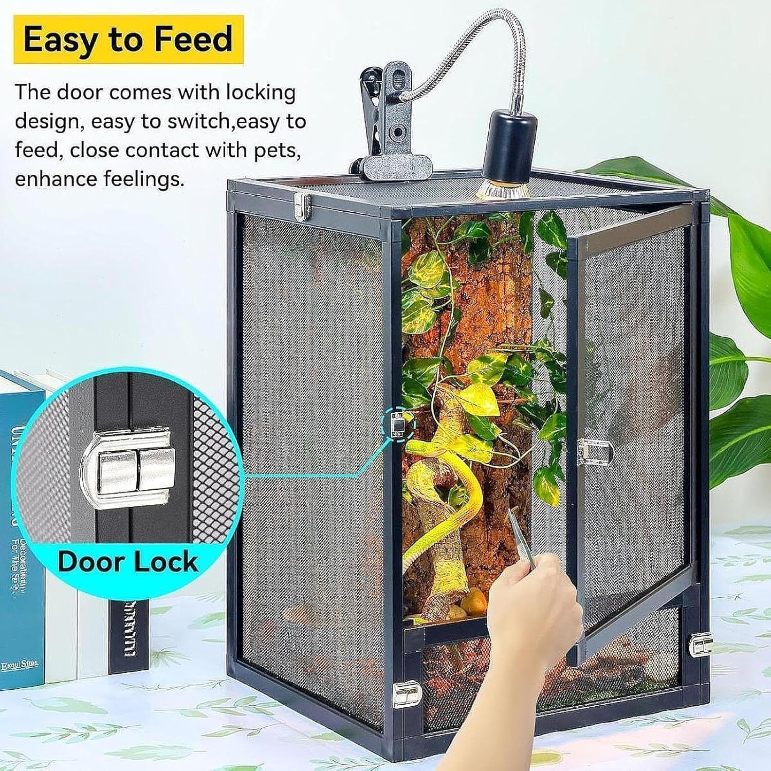 爬虫類ケージ　1204040 オールアクリル仕様　ペット　飼育ケージ　ケージ Yomixo 爬虫類ケージ 飼育容器、トカゲ ケージ、20cm/30cm/40cm