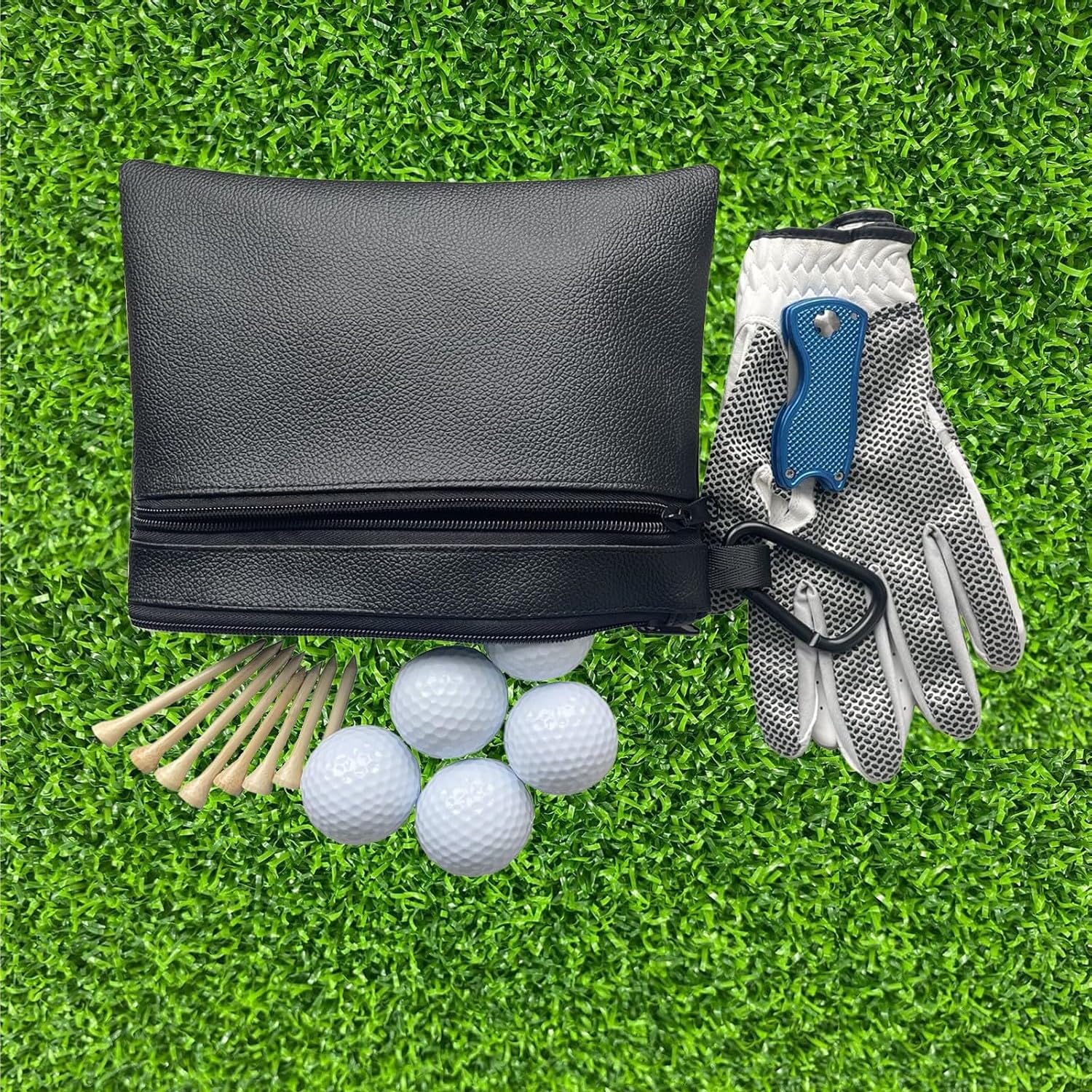 Sacca Portaoggetti per Palline e Maglie da Golf, Borsa Marsupio Unisex Sportivo con Fibbia per Allenamento e Trekking